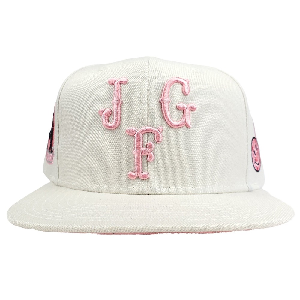 Joe Fresh Goods Mitchell & Ness Snapback Hat Cap 3D Logo South‎ Side Cream New